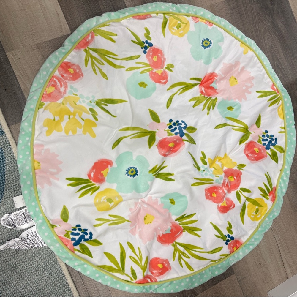 Cloud Island Floral Play Mat - Multicolor